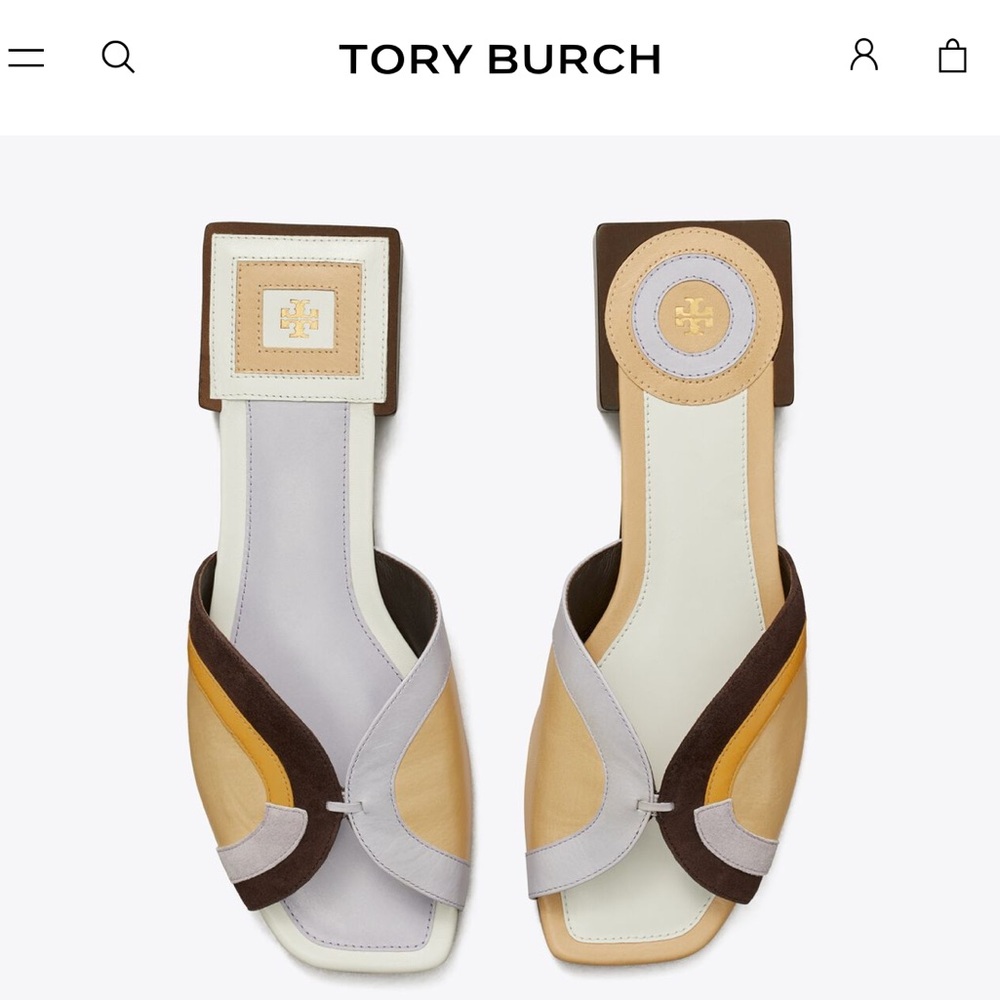 Tory Burch MARQUETRY SLIDE SANDAL 8.5